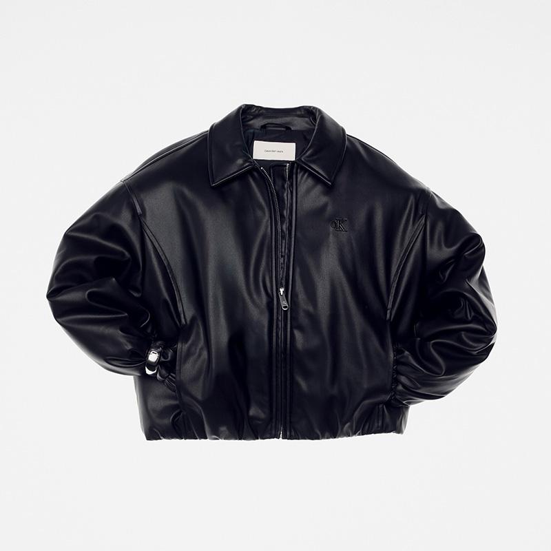 Calvin Klein Vintage Style Floral Peplum Ruffled Hem Cotton Jacket Women Jacket 47E507G