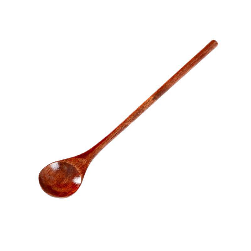 Long Handle Wooden Spoon - Japanese Korean Style for Seasoning, Honey, Stirring, and Coffee - Thin Handle Tableware.