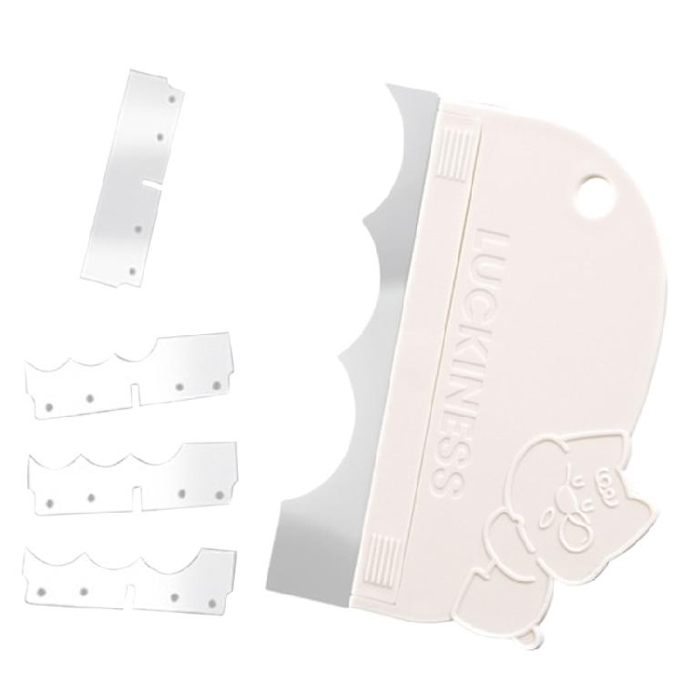 

Plastic Cake Decorating Scrapers Smoother Tool Set Includes 3 Interchangeable Blade For Quick And Even Cream Application