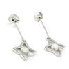 Les Trésors De Lily [G8702] - Silver Earrings 'Goddess Opal' Silver White (rhodium-plated) - 12x30 Mm