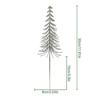 10PCS Snow Flocking Fake Cypress Leaves Plastic Simulation Pine Needle  Party Supplies