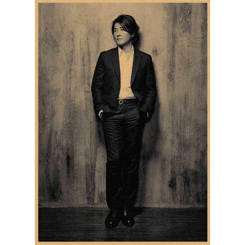 Ekin Cheng Retro Nostalgic Wall Art Poster - Free Shipping Hong Kong White card paper (non-adhesive) 30*42 cm