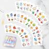 120PCS Encouraged Stickers Pun Homophonic Terrier Cartoon Fruit Cute Animal Kindergarten Enlightenment Kids Stickers