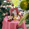 High-End Red Plaid Christmas & New Year Tablecloth for Dining & Coffee Tables