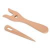 2Pcs Eye Needle Design Lucet Fork Kit Fork Type Structure Braided Craft Tools  For Bracelet Making
