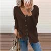 2026 Autumn Winter Women's V-Neck Cardigan, Button Detail Open Front Knit Sweater with Soft Yarn, Versatile Layering Piece for Office & Casual Wear