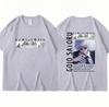 Japan Anime Jujutsu Kaisen Tričko Gojo Satoru Harajuku Manga Krátký rukáv Unisex Dámské Cool trička Streetwear Y2k Oblečení Topy
