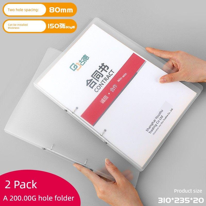 Info Booklet Storage Shell Large Capacity 6-Hole Folder Army Green