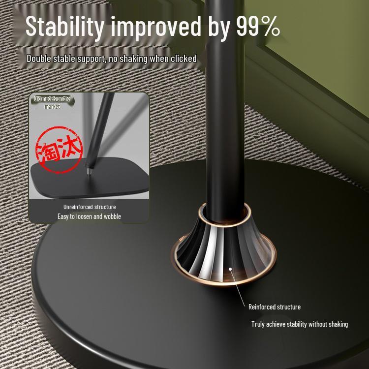 360° Floor-Standing Mobile Phone Stand for Overhead Shots & Selfie Live Broadcasts