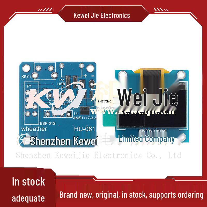 ESP8266 Weather Forecast Clock Kit: OLED Screen, WiFi, Temperature & Humidity Monitor.