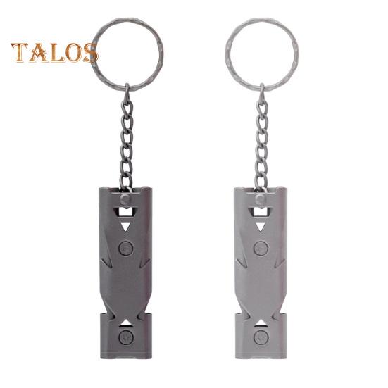 Double Tube Survival Whistle 150dB High Decibel Heavy Duty Stainless Steel Portable Travel Mini Camping Hunting Hiking Outdoor Emergency Whistle