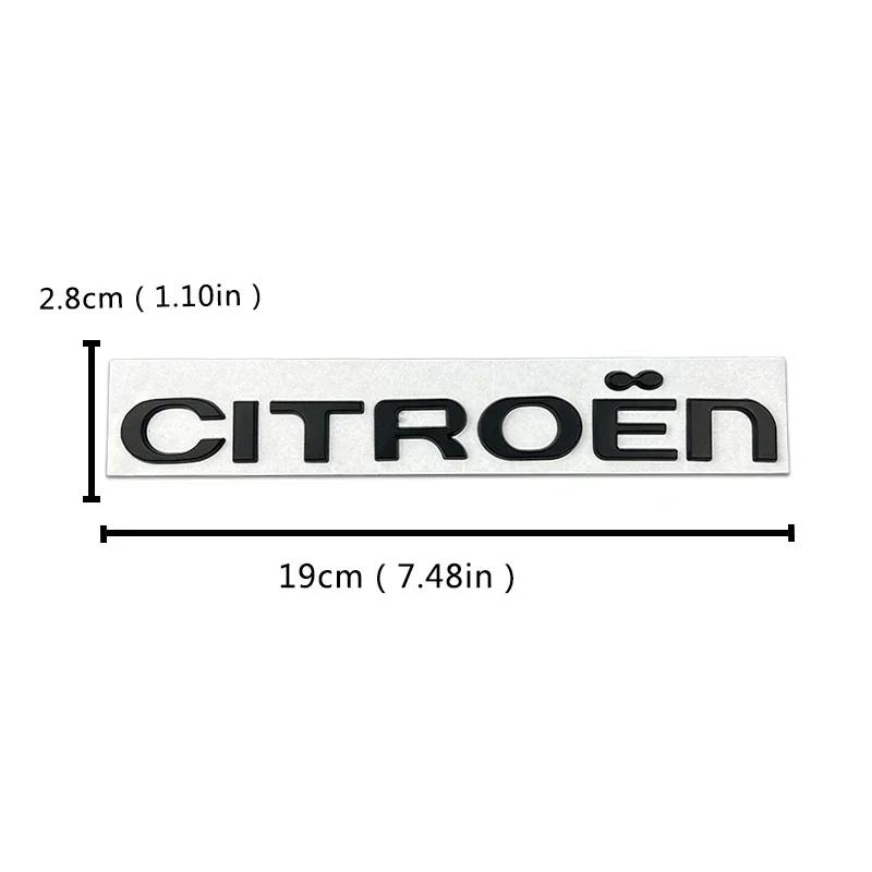 Insignă Metalică Portbagaj Spate Mașină Emblema Autocolant pentru Citroen C1 C3 C4 C5 C-Elysee Picasso Xsara Jumpy Nemo DS3 DS4 DS5 Accesorii Auto