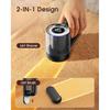 Fabric Shaver Electric Lint Remover Rechargeable Lint Shaver Digital Display Fabric Sweater Shaver 3 Speeds 6 Leaf Blades for Clothing To Remove