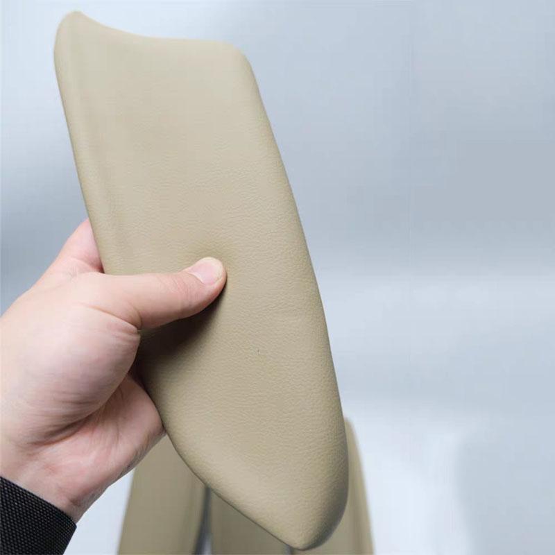 Car Leather Door Armrest Cover Trim Panel Interior Door Handle Lid Decoration Beige/Black for Honda Accord 8th Gen 2008-2013