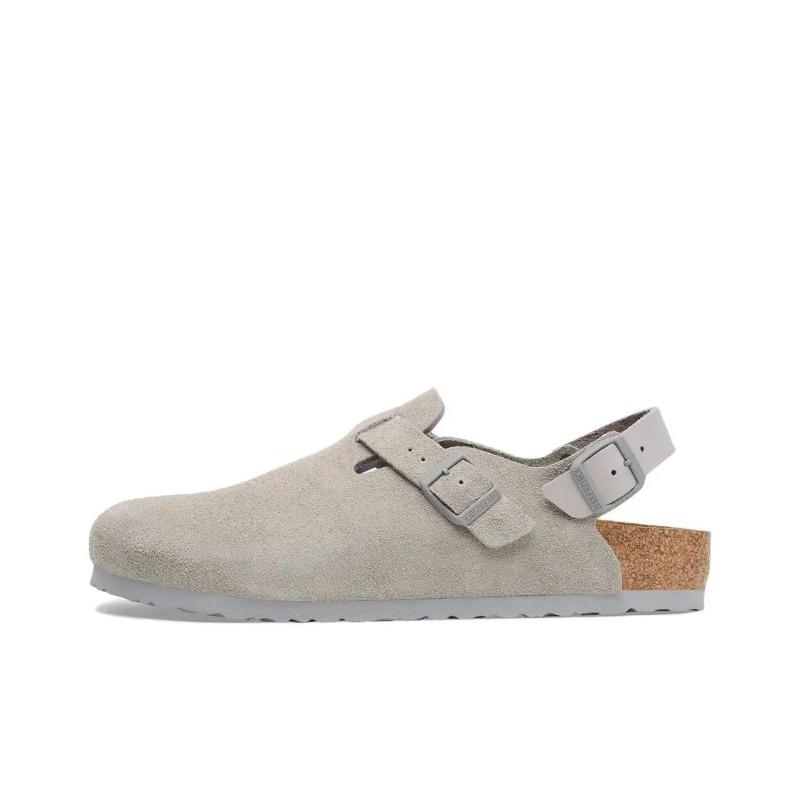 Birkenstock Tokio Unisex Comfort Buckle EVA Anti-slip Closed Toe Clogs Gray Narrow Fit 1028329 41