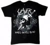 Slayer WORLD PAINTED BLOOD DAGGER SKULL T-Shirt NEW S-4XL Licensed & Authentic  Unisex T-Shirt