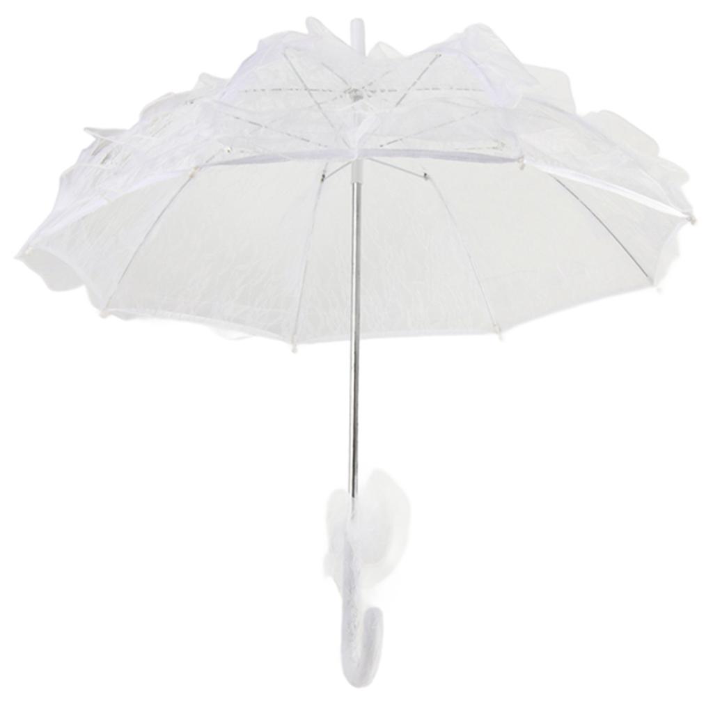 Lace Parasol Umbrella Hand Made Wedding Bridal Lace Umbrella Elegant Decorative Lace Umbrella Photography Prop for Party