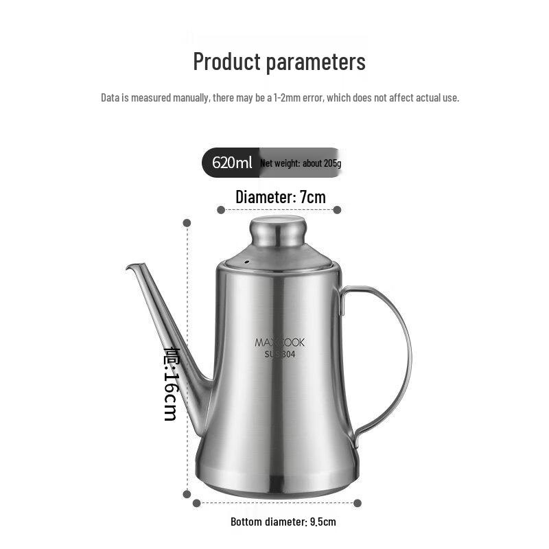 Yunduo Stainless Steel Kitchen Oil Dispenser Bottle
