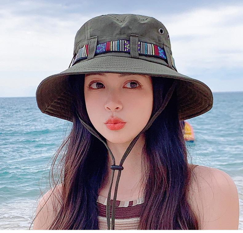 

Golexury Western Cowboy Hat Женская летняя большая полосатая рыболовная шляпа с козырьком от солнца для отдыха на море, туризма, походов, бохо, солнцезащитная шляпа армия зеленый