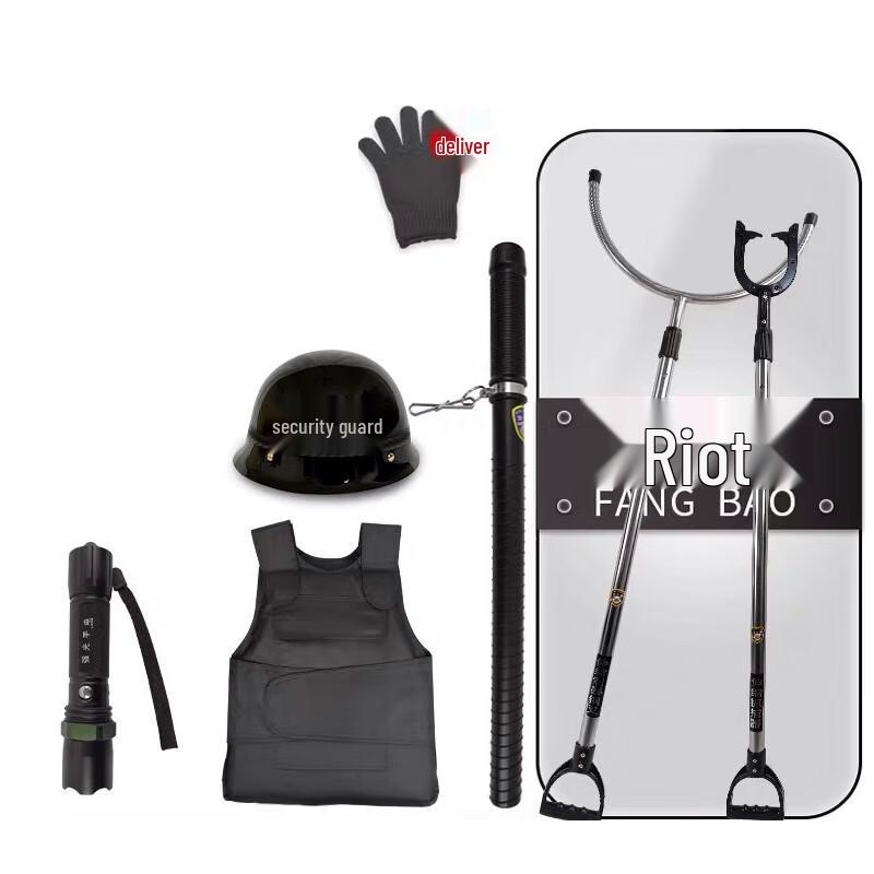 Flame Soldier Riot Shield & Campus Security Protection Set