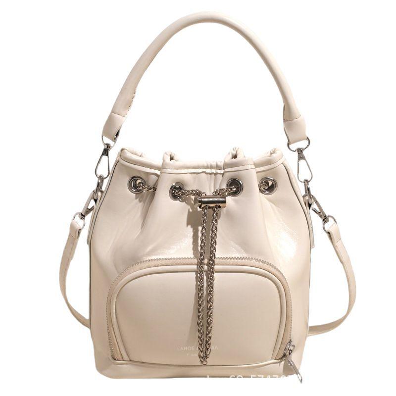 Fashion design bucket small bag women's 2025 new high-end niche messenger bag casual women's shoulder bag tide