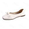 Fashion Elegant Bow Designed Square Head Casual Mary Jane Flats for Women New Autumn 2025 Shallow Mouth Comfortable Slip on Single Shoes