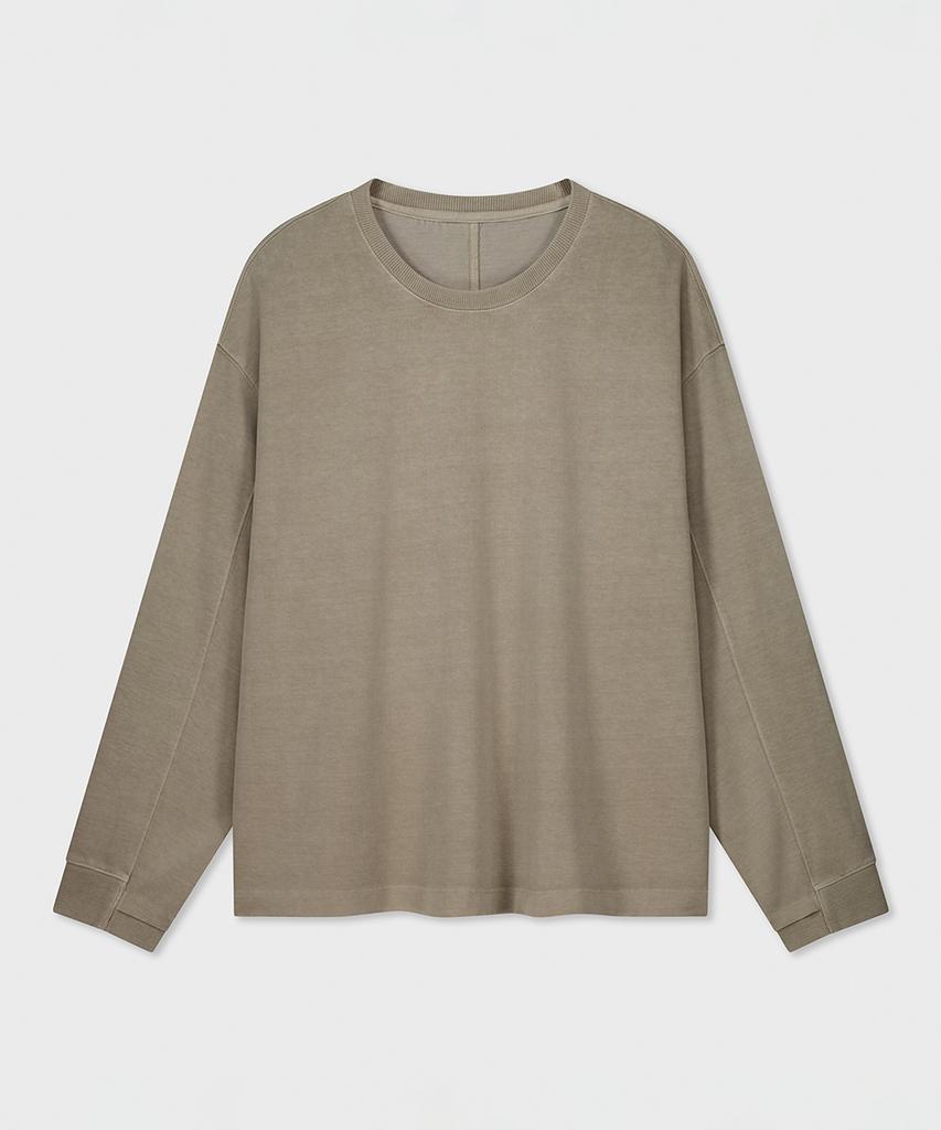 Bellie Garçon Long Sleeve T-Shirt - Dyed Beige