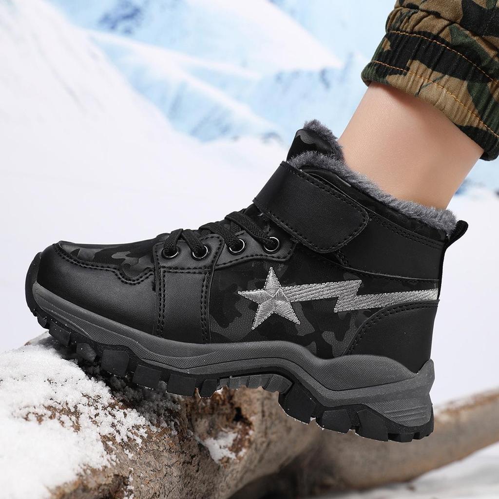 Nuove scarpe invernali in cotone per bambini, calde e morbide, di medie e grandi dimensioni