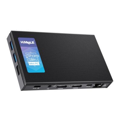 HiMeLE Mini PC Mini Tylesnis 4C 12-os kartos N100 į Ventiliatorių neturintį PC 16GB 512GB Mikrokompiuteris Suderinamas Dvigubas SSD Suderinamas Pilnos Funkcijos 4K Triekranis