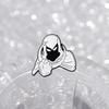 Moonlight White Unique Knight Cartoon Character Brooch Alloy Pin Decorative Accessory