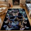 Fantasy Butterflies and Skulls Print for Carpet Living Room Bedroom Bedside Floor Mat Home Decor Sofa Room Area Rug