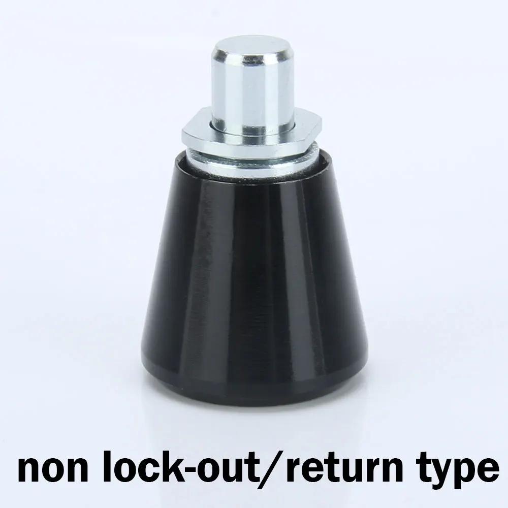 Galvanized Mini Aluminum+Cabon Steel Locating Return-Type/Self-Locking Pull Knob Spring Index Loaded Plunger For Furniture KST521-4.7 чёрный