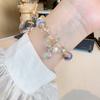 Trendy 100% Natural Freshwater Pearl & Crystal 14K Gold Filled Female Charm Bracelet  For Women Christmas Gifts Cheap