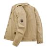 Men's Spring and Fall Loose Casual Lapel Jacket Windproof Straight Hem Jacket