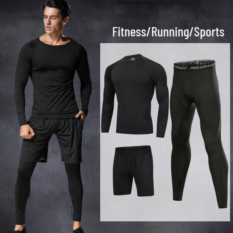 Men's Quick-Dry Sports Training Suit: Casual Fitness Running Set