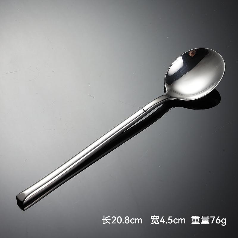 304 stainless steel knife, fork, spoon, western tableware, multi-specification knight mirror polished square handle, company gifts