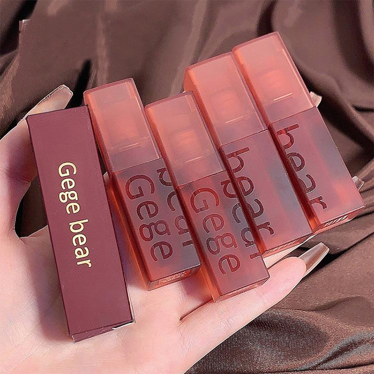 GEGE BEAR Lipstick Matte Velvet Soft Lip Glaze Waterproof Lip Glaze