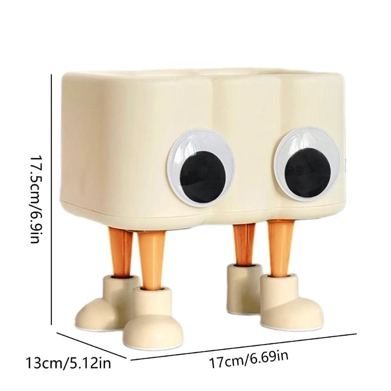 Lovely Tissue Dispenser Collection Unique Paper Storage Box Paper Box with Eyes Adorned Convenient Paper Dispenser