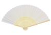 Smiti folding fan 7 inches unisex white 5 pieces (21 cm) size, fan,