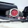 Casio Men Liquid Crystal,Analog Dual Display Series Red Watch GA-2100-4A(Watch8--)
