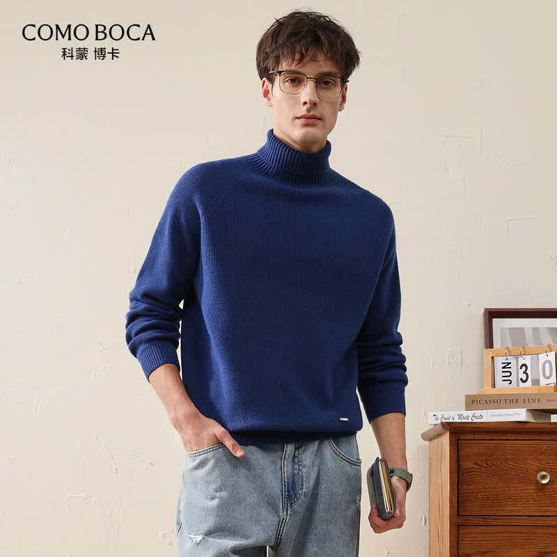 KEMENG BOKA Men's Thick Wool Sweater