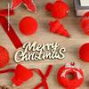 Floral Christmas Balls Pendant Plastics Hollow Christmas Tree Ornament Multicolor DIY Crafts Xmas Tree Hanging