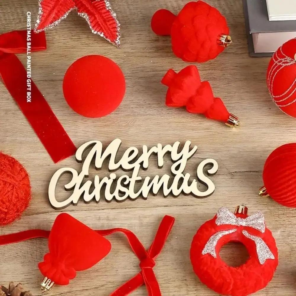Floral Christmas Balls Pendant Plastics Hollow Christmas Tree Ornament Multicolor DIY Crafts Xmas Tree Hanging