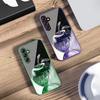 Transparent Crystal Apple For Samsung Galaxy A14 4G 20 30 52 20S 21S 22 32 33 34 42 50 51 53 54 70 71 72 73 5G Glass Phone Case