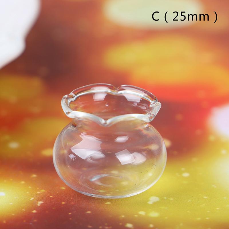 1/12 Lovely Dollhouse Miniature Glass Fish Tank Bowl Aquarium Doll House Home Ornaments Toys