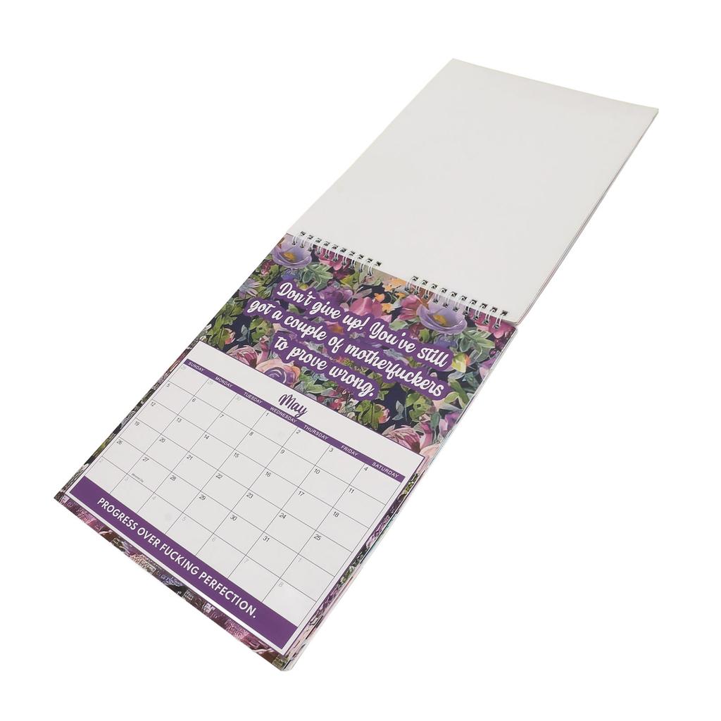 Kalendarz Biurkowy 2024 Wielofunkcyjny Innowacyjny Zabawny Gruby Papier Miesięczny Zdrowie Psychiczne Mały Biurkowy Kalen