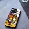 Cartoon C-Calvin And H-Hobbes Phone Case Tempered Glass For IPhone 17 13 14 16 12 15 11 Pro Max Plus Mini X XR SE2020 Coque