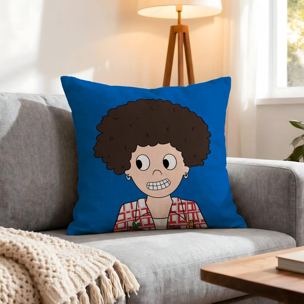 Character Pop Man Cushion Cover 1Pcs Decorative Covers Soft Cushion Case For Sofa Couch Decor 40X40 45X45 Pillowcases