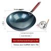 Hand-Forged Wrought Iron Round Bottom Wok with Lid and Spatula