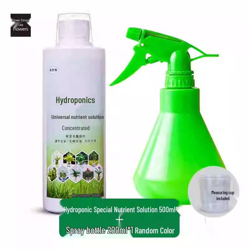 Hydroponic Nutrient Fertilizer for Indoor Green Plants, Lucky Bamboo, Money Trees, Flowers, and Vegetables In Potted Soil.